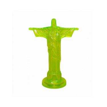 Imagem de Cristo Redentor Jesus Cristo Rio De Janeiro Neon Amarelo - Amor Lindo