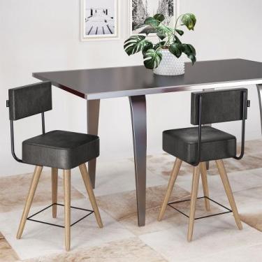 Imagem de Kit 2 Cadeiras material sintético Barcelona Salaone