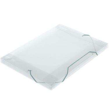 Imagem de Pasta com Aba Elástico Ofício 18mm 245x18x335mm Soft Cristal - POLIBRA