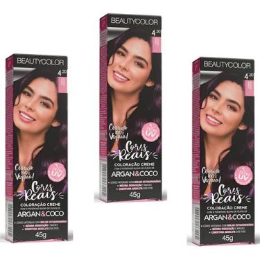 Imagem de Beauty Color Tintura 4.0 CASTANHO NATURAL 45gr (03 Unidades) Cores Nor