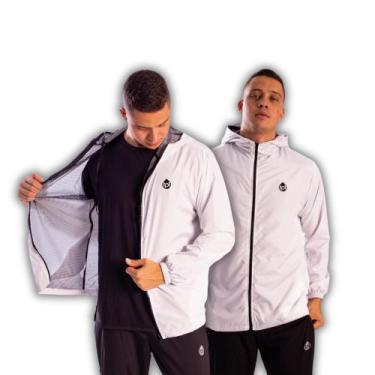 Imagem de Kit 2 Jaquetas Corta Vento Masculina Toda FORRADA - Type One, 2 branco