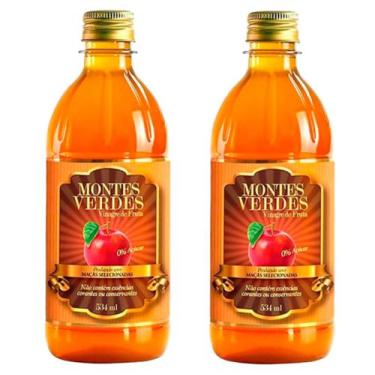 Imagem de Kit 2 Vinagre De Maçã Natural Montes Verdes 530ml