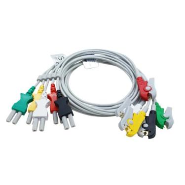 Imagem de Conjunto Rabicho Ecg 5 Vias Clip Garra Ultraview - Maple Hospitalar