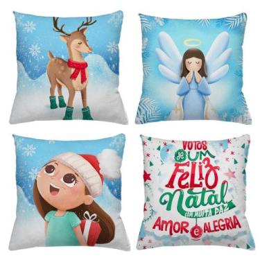 Imagem de Kit 4 Capas de Almofadas Natalinas Decoração - Gabi Flor Confecções, N