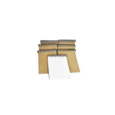 Imagem de 100 Bloquinhos Bloco Anotações Rascunho Comanda Com Capa - MONARCA