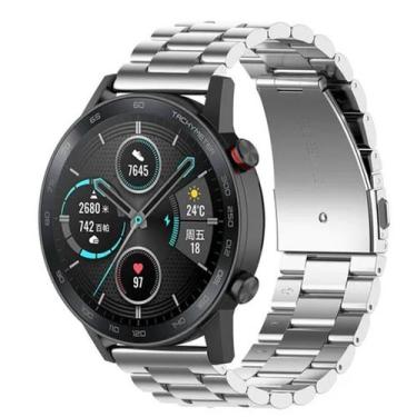 Imagem de Pulseira De Aço Troca Rápida Para Huawei Gt2 46mm Cor Prata - 123smart