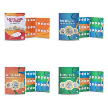 Imagem de 4 Álbuns para Moedas 2012 a 2016 Real Olímpicas - Numismática Coan
