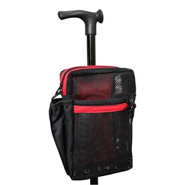 Imagem de Cane Buddy - Bolsa segura para bengala, andador, muletas e cadeiras de rodas (vermelha)