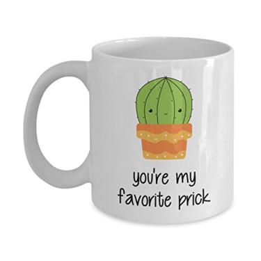 Imagem de Caneca de cacto – You're My Favorite Prick – Caneca divertida para o Dia dos Namorados – Presentes para namorado, namorada, marido, esposa
