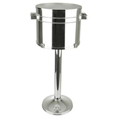 Imagem de Balde Para 6 Garrafas Com Coluna Prata - St James