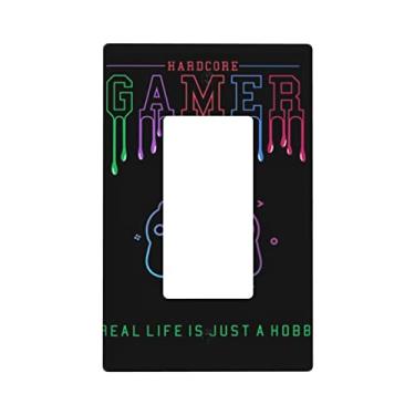 Imagem de Placa de interruptor de luz de impressão gráfica de vídeo para controle de jogos, placas de parede de plástico (balancim individual)