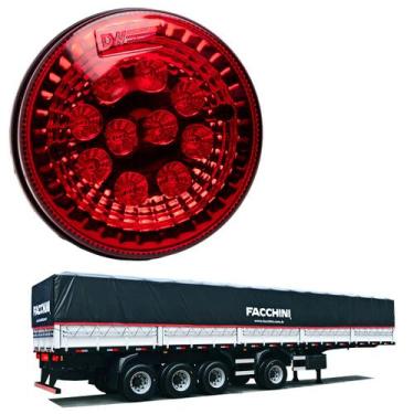 Imagem de Lanterna Traseira LED Facchini 125mm Rubi Bivolt - DW Componentes