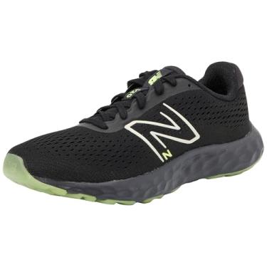 Imagem de New Balance Tênis de corrida masculino 520 V8, Preto/Branqueado Lime Glo/Phantom, 43