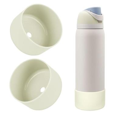 Imagem de BKBY 2 peças de bota de silicone para garrafa de água, compatível com Owala 680 g 947 g 1,134 g, capa protetora antiarranhões e antiamassados sem ruído para garrafas de água FreeSip/Twist/Flip