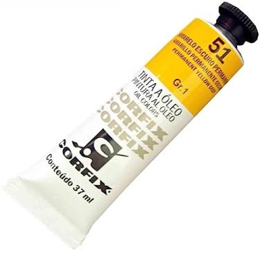 Imagem de TINTA A ÓLEO CORFIX 37ML GR-I AVULSO AMARELO ESCURO PERMANENTE 051
