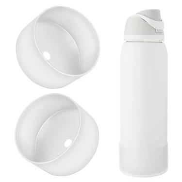 Imagem de BKBY 2 peças de bota de silicone para garrafa de água, compatível com Owala 680 g 947 g 1,134 g, capa protetora antiarranhões e antiamassados sem ruído para garrafas de água FreeSip/Twist/Flip