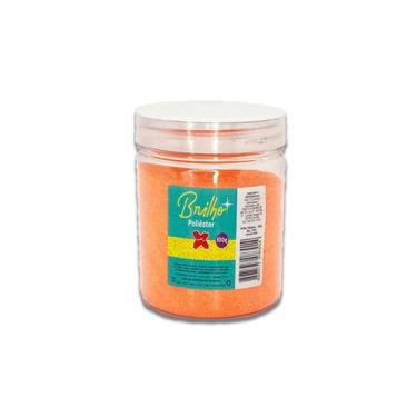 Imagem de Glitter para Balões Brilho Poliéster 100 g - Ref. 7083 - Laranja Neon 