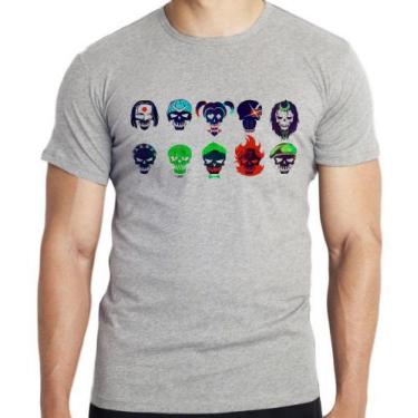 Imagem de Camiseta Esquadrão Suicida faces Blusa criança infantil juvenil adulto