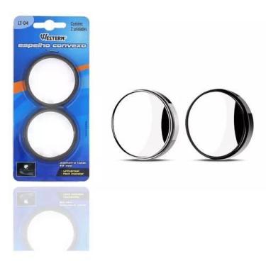 Imagem de Kit 2 Espelhos Convexo Auxiliar Olho De Boi - WESTERN