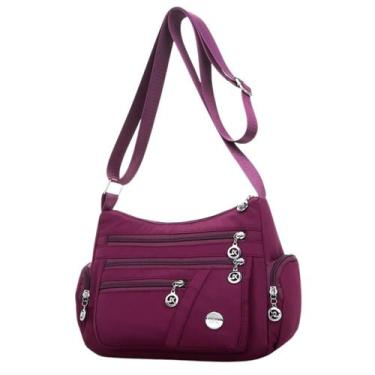 Imagem de Bolsa Feminina Para Viagem Passeio Atemporal Resistente - Alwy, Roxo