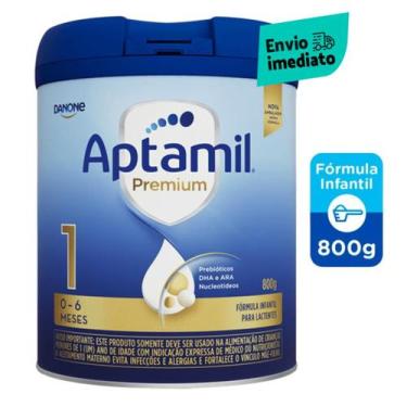 Imagem de Fórmula infantil em pó- Aptamil Premium 1 Danone 800 gr, 800g, Origina