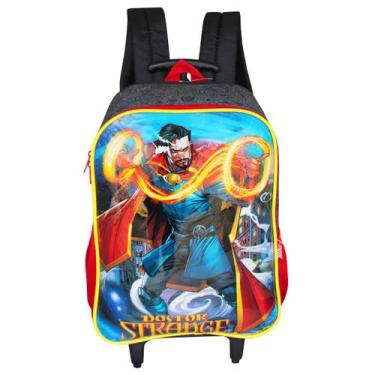 Imagem de Mochila Escolar De Rodinhas Doutor Estranho Marvel Multiverso - Luxcel