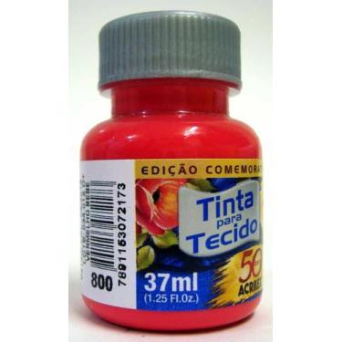 Imagem de Tinta Para Tecido 37ml Fosca - 800 Vermelho Bebê Acrilex, Unico