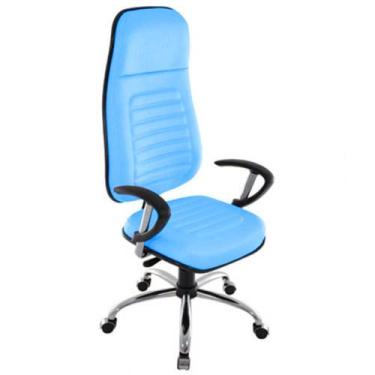 Imagem de Cadeira Presidente com Espaldar Alto Linha Blenda Azul - Design Office