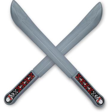 Imagem de Kit 2 Espadas Facão De Brinquedo De Pirata Tamanho 46cm - LePlastic
