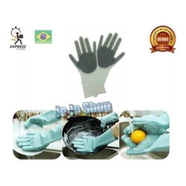 Imagem de Luva Mágica Lavar Louça Multiuso Limpeza Cozinha Frutas Ca - Mr Vendas