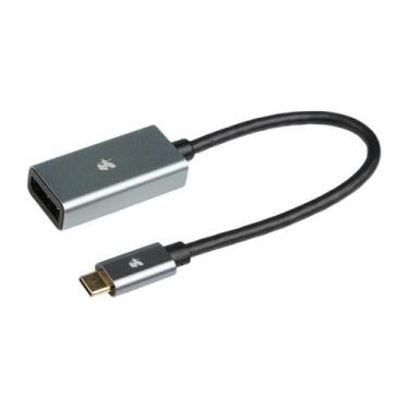 Imagem de Cabo Adaptador 15cm Usb C Para Displayport Fêmea 4k 120hz - 5+