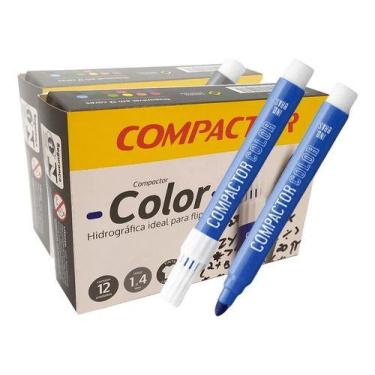 Imagem de Caneta Hidrografica Para Flipchart Compactor Color