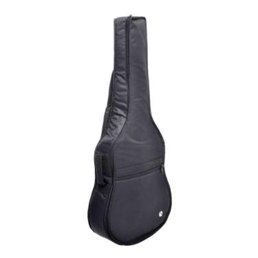 Imagem de Capa bag violão clássico folk acolchoado com bolso e alça mochila ajus