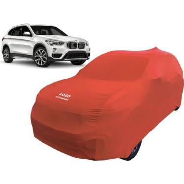 Imagem de Capa Automotiva Para Bmw X1 Tecido Helanca Lycra - Mz, Vermelha