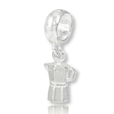 Imagem de Berloque Charms Prata Legitima 925 Cafeteira Italiana Cafe - Lojas La&