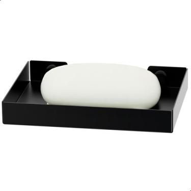 Imagem de Porta Sabonete De Banheiro Preto Suporte De Parede SF.MAX - ShopForte