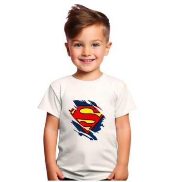 Imagem de Camiseta Infantil Menino Estampada - Supplier Moda, Superman, Tamanho 