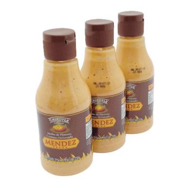 Imagem de Kit Molho Pimenta Mendez 215ml 03 Cremosa Defumada Chipotle