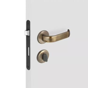 Imagem de Fechadura Duna 2 Banheiro 55mm Antique AQ M0915Z R0077 BZ1952 Imab