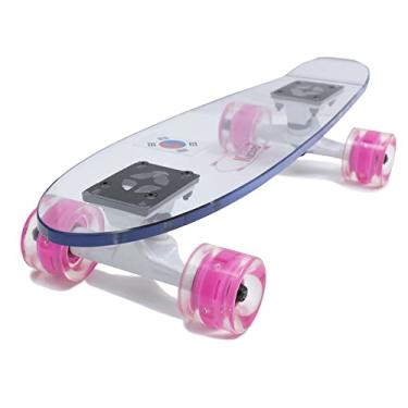 Imagem de Skate transparente Ghost ABEC-11, skate profissional completo de 78,7 cm para crianças/meninos/meninas/jovens/adultos, skate para esportes ao ar livre