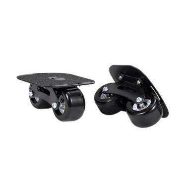 Imagem de rockible 1 par de skates divididos com rodas, presente profissional resistente, patins de estrada, antiderrapantes para homens e adultos deslizantes, Roda Preta