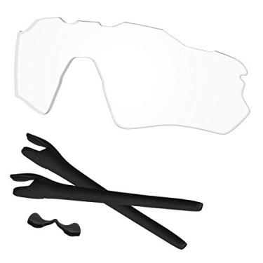 Imagem de Predrox Lentes Crystal Clear Radar EV Path e kits de borracha de substituição para óculos de sol Oakley OO9208