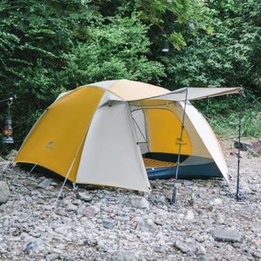 Imagem de Naturehike Barraca de acampamento, barraca para 2 pessoas, camada dupla, configuração instantânea fácil, impermeável PU2000 mm, resistência ao vento de 80 km/h, FPS 50+, barraca externa para