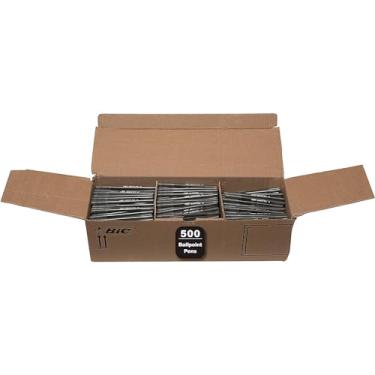 Imagem de BIC Canetas esferográficas redondas Stic Xtra Life, ponta média (1,0 mm), pacote com 500 canetas esferográficas nº 1 em vendas