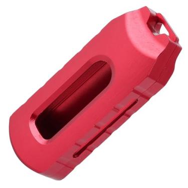 Imagem de Capa de chave inteligente para carro, chave de controle remoto CNC liga de alumínio suporte para FORZA 250/300 PCX 125/150 (vermelho)