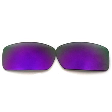 Imagem de GALAXYLENSE Lentes de reposição para Oakley Gascan Várias cores polarizadas (roxo, roxo)