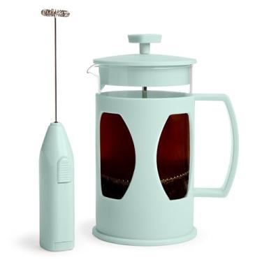 Imagem de Tasty French Press and Frother Aqua, 4,5 xícaras