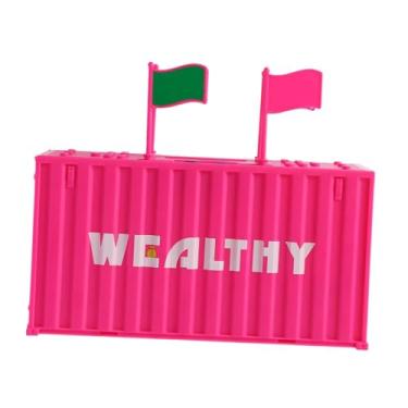 Imagem de MERIGLARE Cofrinho para economizar dinheiro, leve, educacional, economizador de dinheiro, contador de dinheiro, máquina para meninos e meninas, Dólar Vermelho Rosa