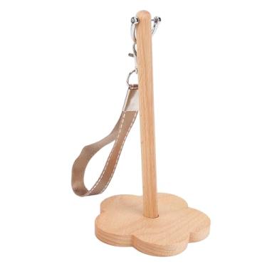 Imagem de Suporte de Fio de Pulso, Suporte Portátil Leve para Bola de Fio de Pulso Com Alça de Ombro, Girador de Fio de Pulso de Faia, Suporte de Fio de Madeira para Armazenamento de