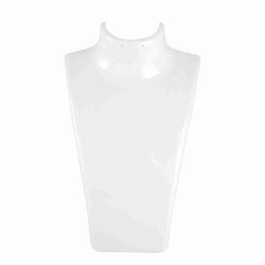 Imagem de Suporte para brinco e colar, cabeça de manequim, suporte para busto, modelo, loja, expositor de joias, transparente, design requintado, acrílico de qualidade premium, três: (Branco)